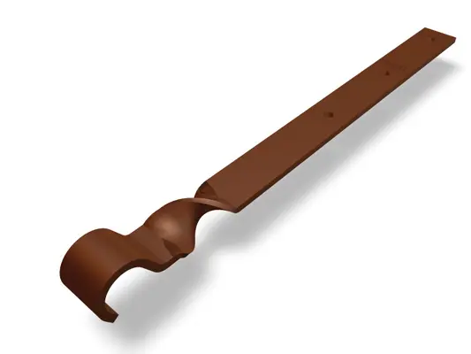PREFA Überbügel für Aluminium Dachrinne