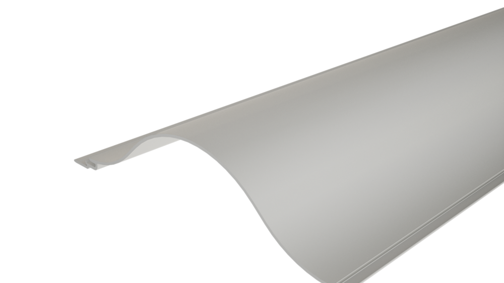 PREFA valoviti ekstrudirani profil 44/200 sa valovitom površinom, za oblikovanje fasada ili oblaganje balkona.